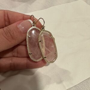 Kendra Scott Blush Pink and Silver Earrings